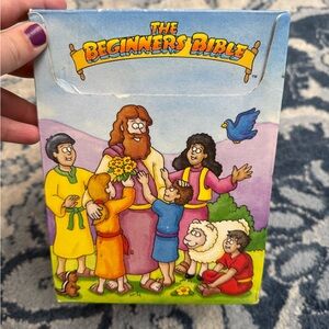GROLIER The Beginner’s Bible Flash Cards Box Christian Kids Homeschool Sunday